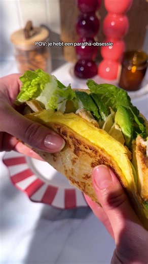 Paratha met Caesar salade: Jouw nieuwe lunchfavoriet!