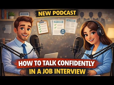 How to Talk Confidently in a Job Interview | Easy English Podcast (B1)