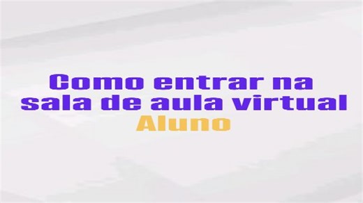 E.E. Prof. Alcides Corrêa on Instagram: "Passo a passo para acessar sua sala de aula virtual! Assista com atenção e siga as orientações para não perder nenhuma atividade. #SalaVirtual #AulaOnline #EstudarTransforma"