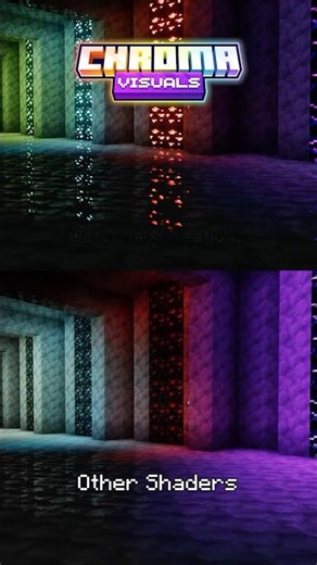 It's like I've never seen color before Chroma 🌈 #minecraft #bedrock #shaders #resourcepack #mcpe