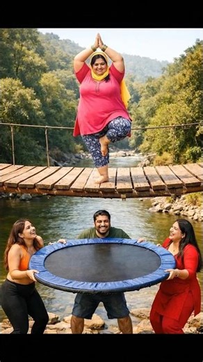 “Bridge Yoga Challenge” #viral #comedy #myowncontent #funny #viral #viralshort #viral #viralshorts