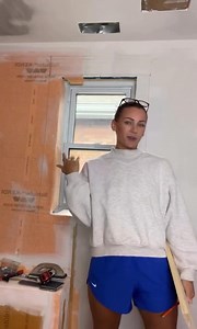 i still don’t know if i’m trimming or casing, but here’s the window i built for our bathroom :) the goal was to match the rest of the doors and windows in our house and also i’m hoping they stain nicely so we don’t have to paint them/can keep them wood. anyyyyyways my fingers hurt. see you soon. #diy #windowtrim #diyhomedecor #diyprojects | Kristen McKenzie | Facebook