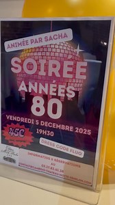 On se donne rendez-vous ce vendredi pour la soirée année 80, avec chapeau, paillettes et du fluo🎉🥳🎊 | Château de la Motte Fénelon