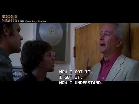 1997's "Boogie Nights" featuring Robert Downey Sr. as 'Burt', a record company manager.