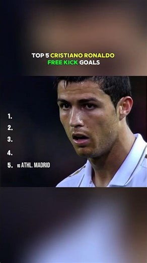 Top 5 CR7 Free Kick Goals