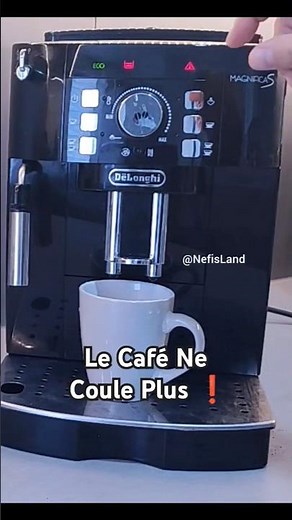 ❌ Delonghi Magnifica S Le Café ne coule plus ❗#voyantrougeallumé #delonghi #réglages #solution