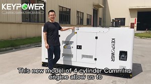 3.4K reactions · 181 shares | Check the latest design of our 100kVA silent type diesel generator powered by 4-cylinder Cummins engine with our sale manager Derek's introduction. More compact canopy, lower noise and easier maintenance. Contact us to get the quotation if you are interested. #Cummins #KEYPOWER #Dieselgenerator #100kVA | Keypower Generator | Facebook