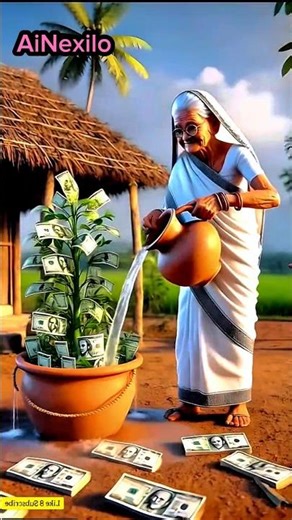 Grandmother planted a money tree outside the house😭