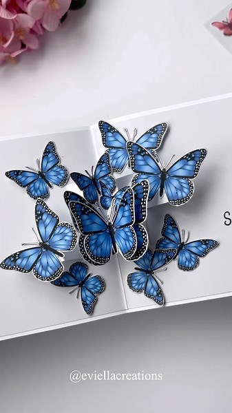 Diy Popup butterfly card idea 🦋✨