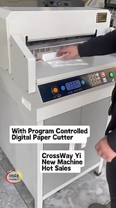 It's an amazing Paper Cutting Machine CY-450VS Electric Paper Cutter Machine Precise 40mm Thickness 450mm Cutting Size with Program controls system with easy to operate. https://www.crossway-industry.cn/goods-288.html | Mr Jeff From CrossWay Yi