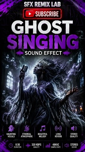 Ghost Singing Sound Effect | Haunting Ethereal Female Vocals