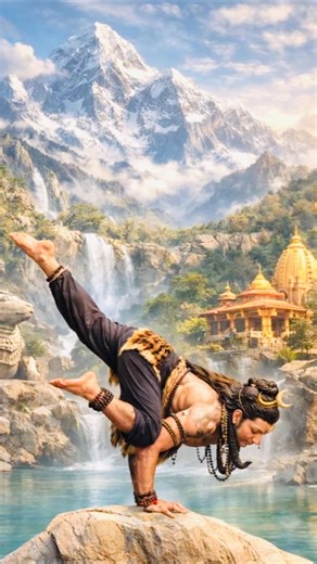 Shiva Ek Pada Bakasana Tutorial 🔥 | One Legged Crane Pose Step by Step #bholenath #cranepose