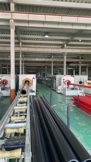 High-density polyethylene water supply pipe production base