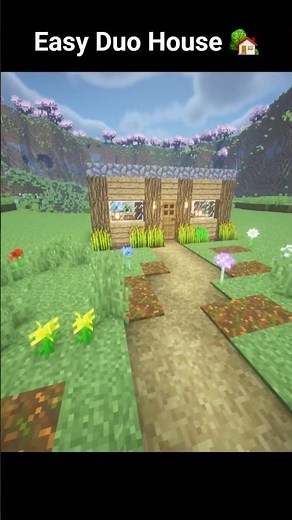 Easy Duo Starter House 🏡✨ | Minecraft #mctutorial #minecraftbuilding #minecraftshorts