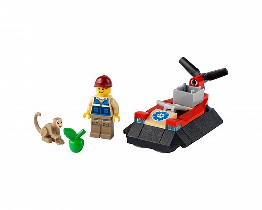 LEGO 30570-1 Wildlife Rescue Hovercraft (City 2021)