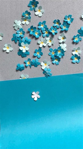 Simple paper forget-me-nots 💙 #adorablecrafts