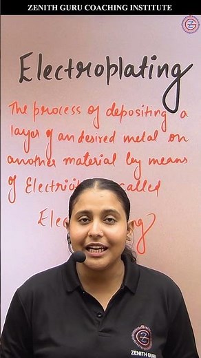 1 min Science 021 | class 8 | Electroplating made with Clip champ | By Nikki Ma'am #zenithguru