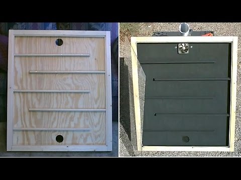 Solar Thermal Air Heater! - The DIY "flat-panel" Solar Air Heater! - w/channels/baffles (QV)