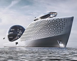 Earth 300 is the World's First Nuclear-Powered Superyacht