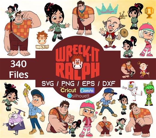 Wreck It Ralph PNG, Wreck It Ralph SVG, Wreck It Ralph Clipart, Wreck It Ralph Birthday Cake Topper, Wreck It Ralph Shirt - Etsy UK