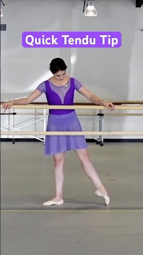 The "Press & Peel" Tendu Trick ✨