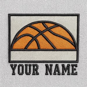 Personalized Basketball Embroidery Design: Sports Team Apparel (5 Sizes, 6 Formats) - Etsy