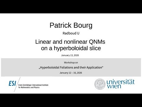 Patrick Bourg - Linear and nonlinear QNMs on a hyperboloidal slice