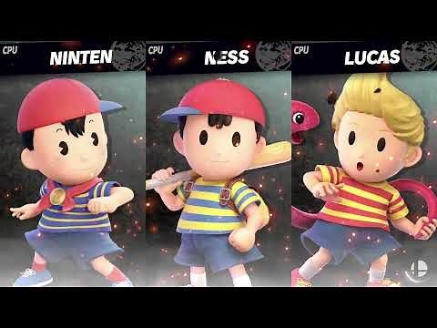 Super Smash Bros Ultimate Ninten Vs Ness Vs Lucas