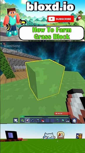 How To Farm Grass Block | Bloxd.io