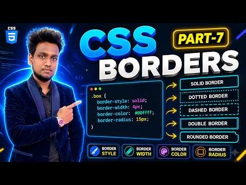CSS Borders in One Video 🔥 Border Style, Width, Color & More