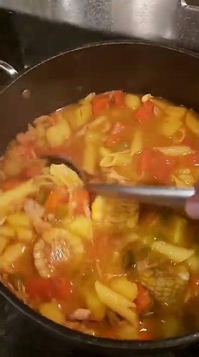 iguana soup. (used a whole iguana for the stock)