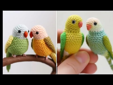crochet keychain 🦜 crochet parrot for beginners crochet ideas, very easy ‪@SevenStar-l8s‬