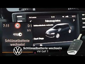 VW Golf 7 Schlüsselbatterie wechseln