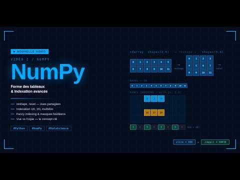 Maîtriser NumPy : Forme des Tableaux et Indexation Avancée