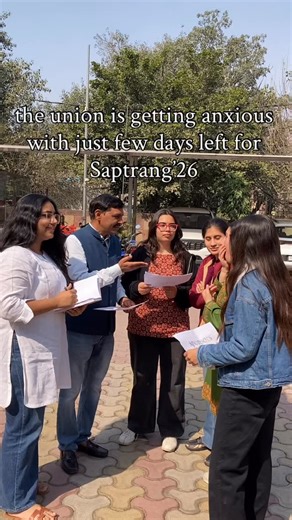 Saptrang'26, Lakshmibai College DU on Instagram: "Saptrang‘26 is almost here, and we can’t keep calm 🤪 🎊Brace yourself for crazy vibes, awesome music, and tons of memories! 🎊 [Saptrang’26, delhiuniversity, delhi, fest, fest season, reels, welcome, du, lakshmibai college, fyp, funny reels, dusu] #delhiuniversity #annualfest #saptrang’26 #lakshmibaicollege #duupdate"