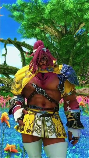 What would my magical girl name be? Comment below! #pridemonth #ffxiv #himbo #finalfantasy #hrothgar