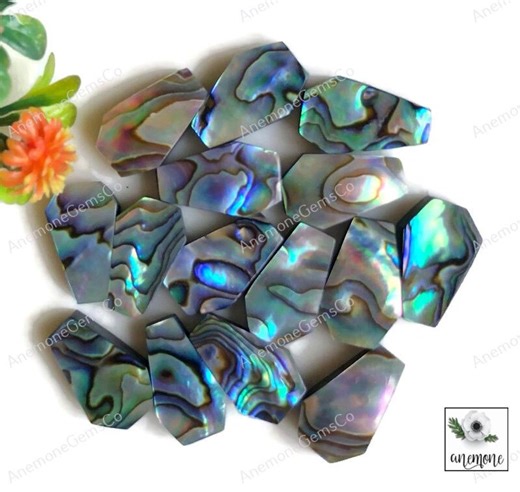 Abalone Shell Cabochons 10x16mm Coffin Shape Gemstone, Calibrated Abalone Sea Shell 10 Pcs Lot Use for Rings Handmade Jewelry - Etsy