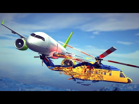 Airplane Crashes, Midair Collisions & Dogfights #1 | Besiege