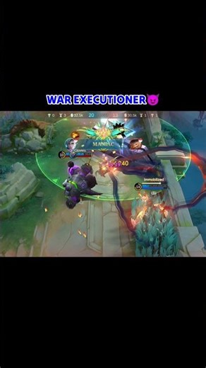 Aamon is Executioner😈 #mlbb #valdez #aamon #bome #babifreitas #cbum #mixtape