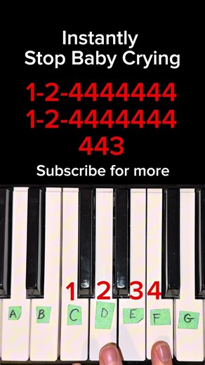 Baby Shark Simple Piano Tutorial that calms any crying baby. Easy for how to play piano (beginner)