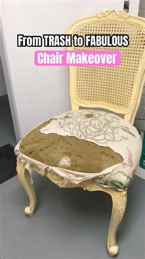BEFORE/AFTER Pink Velvet Chair 😍 #upholstery #reupholstery #diy