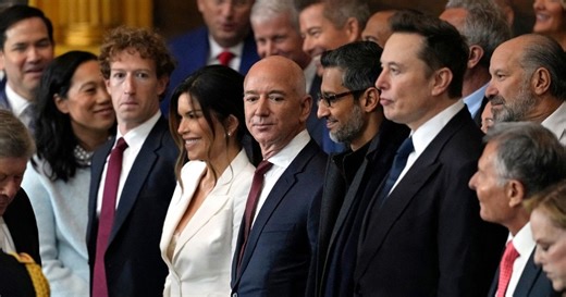 Tech billionaires take centre stage at Trump inauguration