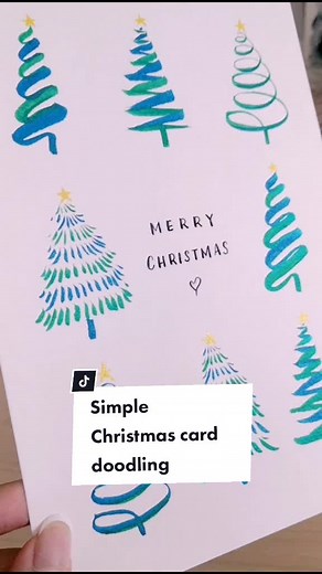Draw your family or friend a Christmas card #learnontiktok #tiktokguru #painting #tutorial