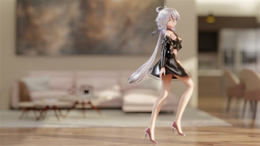 [MMD/布料/洛天依]Hotpink