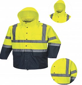 [Hot Item] Outdoor Hi Vis Working Jackets Safety High Visibility Reflective Waterproof Workwear