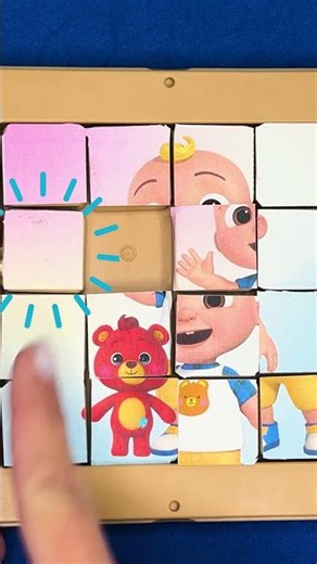 Puzzle Game Fun with JJ & Boba Bear! 🧩 CoComelon Let's Play! #Kids #Shorts