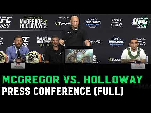 Conor McGregor vs. Max Holloway 2: Press Conference (FULL)