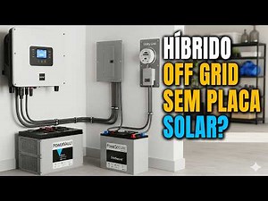 Without Solar Panels: How to Use an Off-Grid Hybrid System with Battery and Mains Power for Backu...