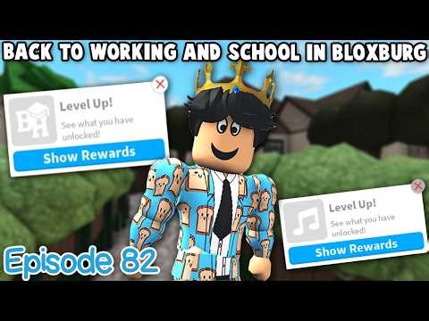 GOING BACK to WORK and SCHOOL after months... in Bloxburg Hard Mode (Episode 82)