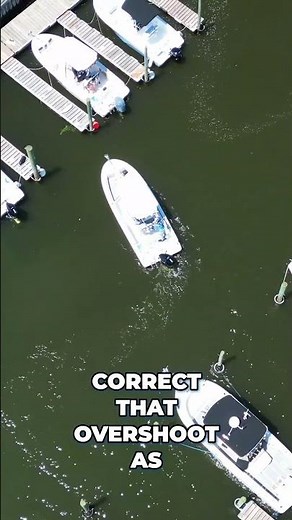 How To Dock in a Slip on Your Port Side: Bridge Marina Boating Tip #shorts